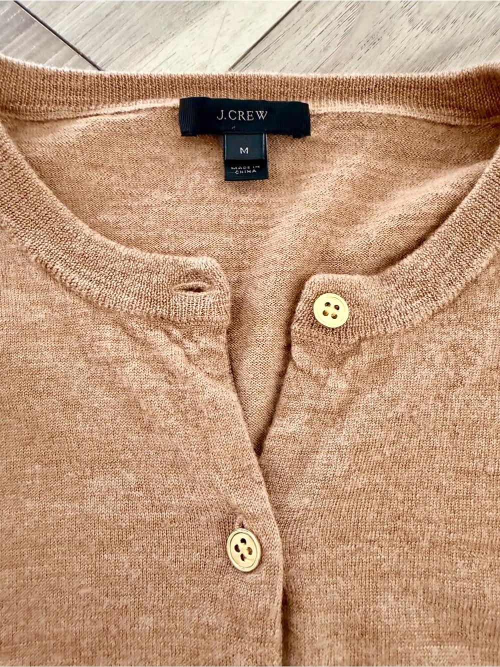 J. Crew Cardigan with Gold Buttons